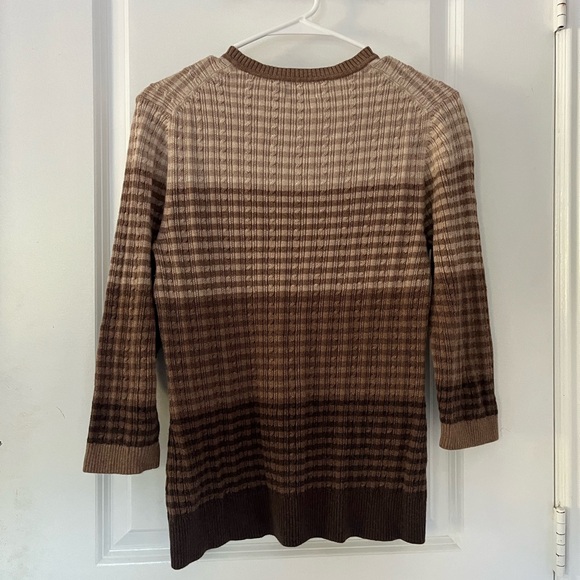 🔥3/$15 Croft&Barrow | 4 Brown Toned Top🍂 - Picture 2 of 5